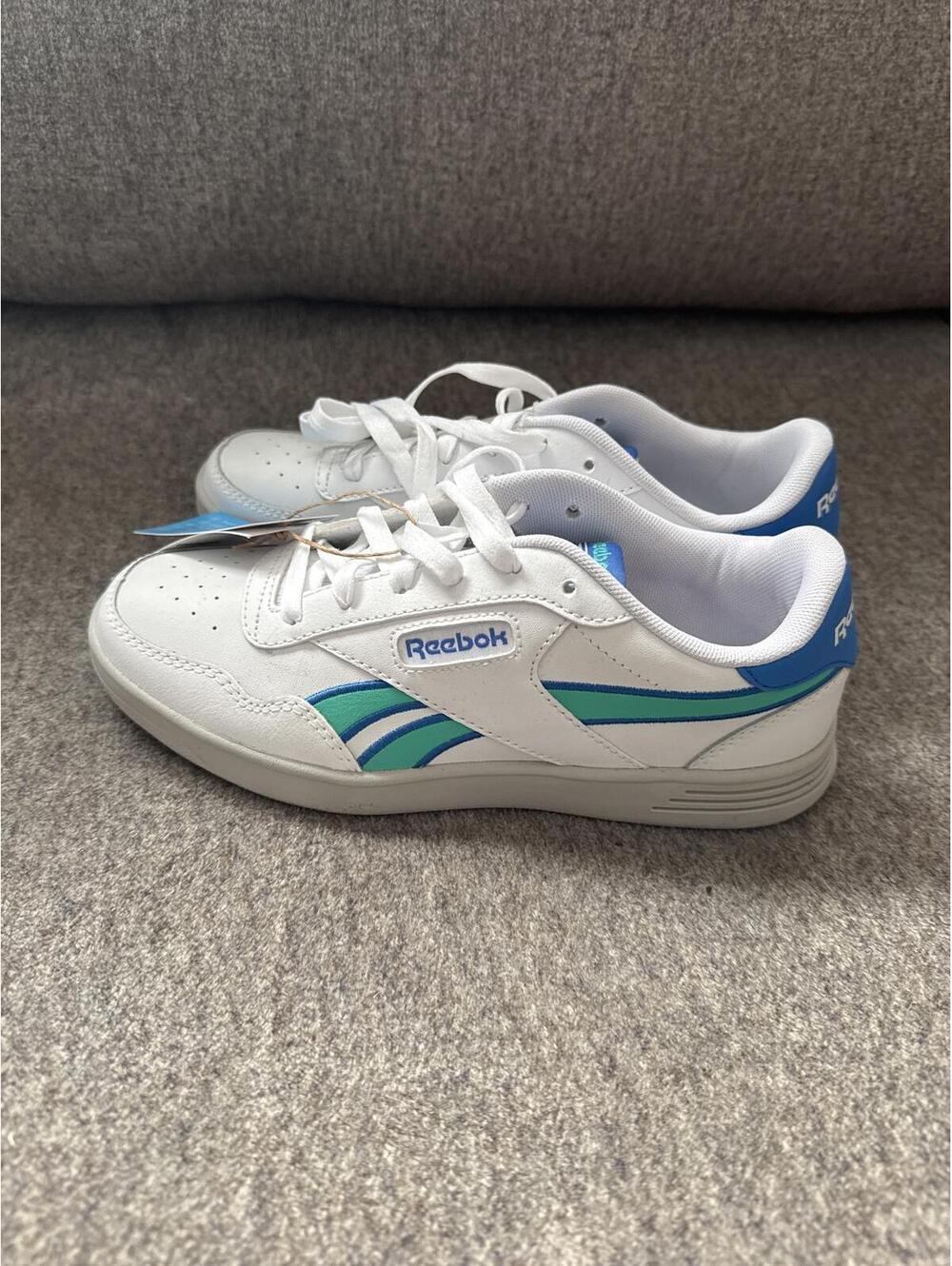 Reebok Court Advance Shoes White Blue Unisex 4.5 NWT Tennis Lifestyle